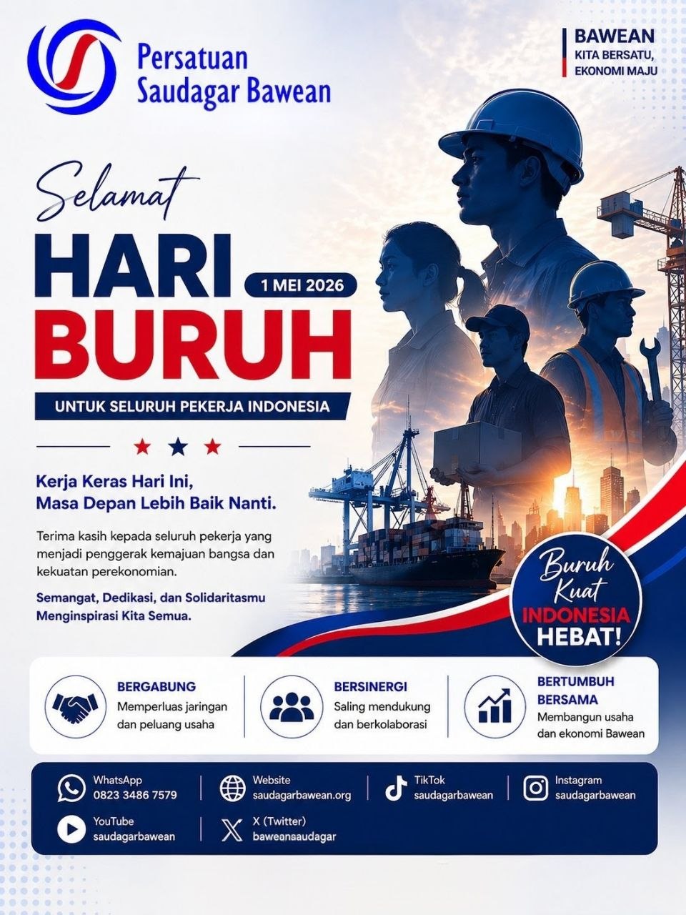 Selamat Hari Buruh 1 Mei 2026