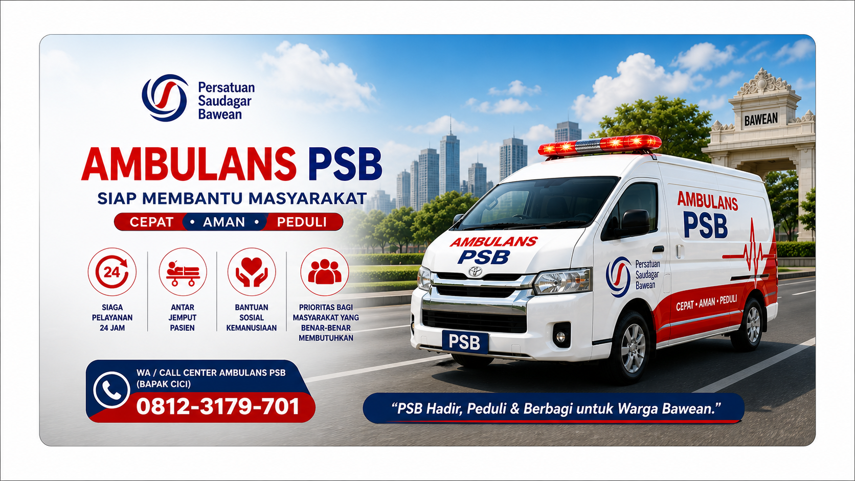 PSB Hadirkan Layanan Ambulans untuk Masyarakat